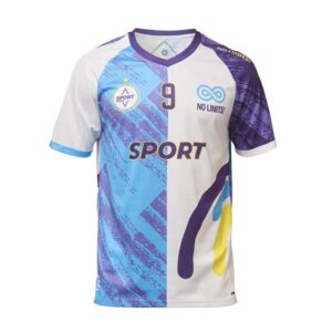 Completo sportivo con scollo a V Raglan
