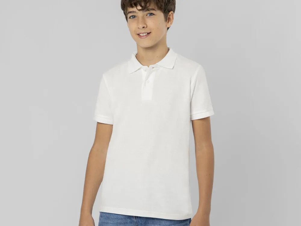 Polo Bimbo Bianco Charles