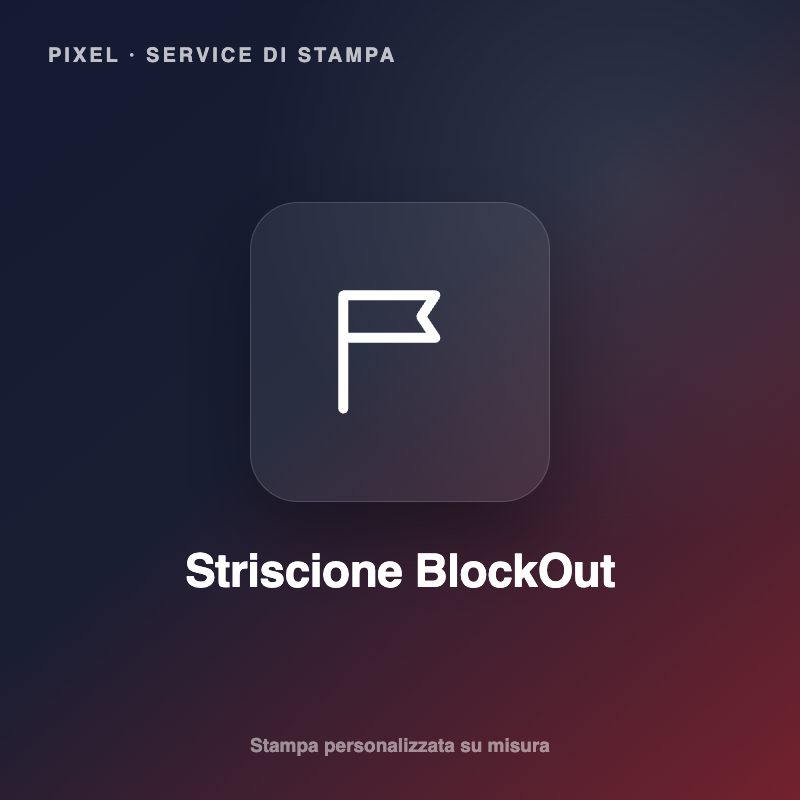 Striscione 680gr BlockOut Bifacciale