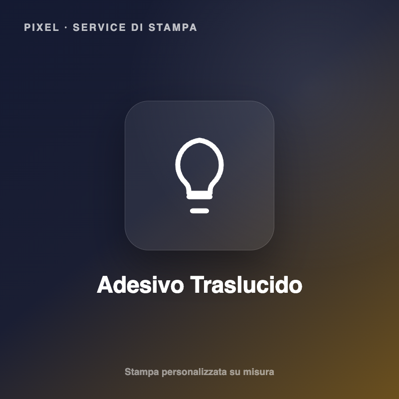 Adesivo Traslucido